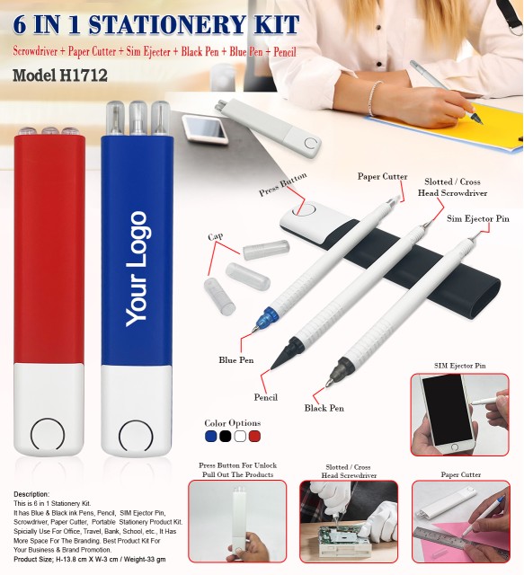 6 in 1 Stationery Kit